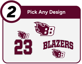 Burgundy  Blazers Customize It Banner - Step 2 Banner