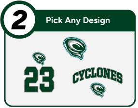 SCTCC Cyclones Online Apparel Store Customize It Banner - Step 2 Banner