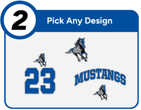 Springfield Mustangs official sideline store Customize It Banner - Step 2 Banner