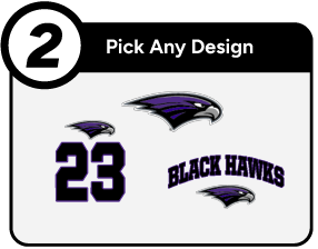 Bloomfield Hills Black hawks official sideline store Customize It Banner - Step 2 Banner