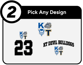 kenmore Athletics KT official sideline store Customize It Banner - Step 2 Banner