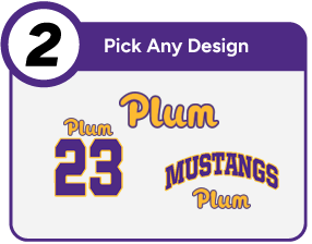 PLUM MUSTANGS Customize It Banner - Step 2 Banner