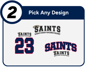Saint Mary-Sacred Heart Saints Customize It Banner - Step 2 Banner