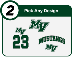 Mounds View Mustangs Customize It Banner - Step 2 Banner