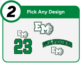 EAST MILLS HIGH SCHOOL WOLVERINES Customize It Banner - Step 2 Banner