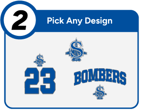 SAYREVILLE WAR MEMORIAL HIGH SCH BOMBERS Customize It Banner - Step 2 Banner