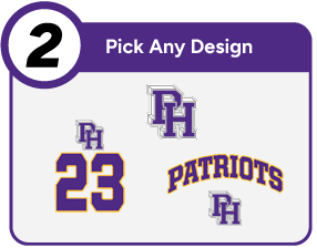 PATRICK HENRY HIGH SCHOOL PATRIOTS Customize It Banner - Step 2 Banner