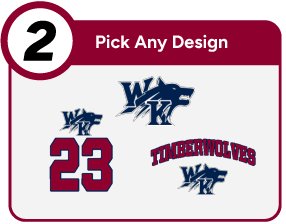 WHITE KNOLL HIGH SCHOOL TIMBERWOLVES Customize It Banner - Step 2 Banner