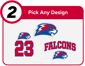 BRIGGSDALE HIGH SCHOOL FALCONS Customize It Banner - Step 2 Banner