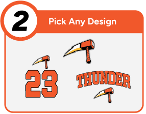 OSSEO-FAIRCHILD HIGH SCHOOL THUNDER Customize It Banner - Step 2 Banner