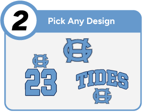 GIG HARBOR HIGH SCHOOL TIDES Customize It Banner - Step 2 Banner