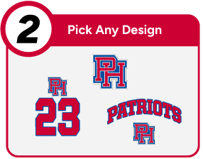 PATRICK HENRY HIGH SCHOOL PATRIOTS Customize It Banner - Step 2 Banner