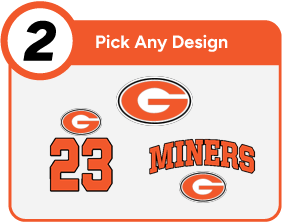 GILLESPIE HIGH SCHOOL MINERS Customize It Banner - Step 2 Banner