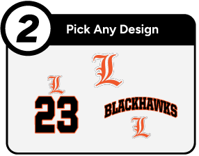 LESLIE HIGH SCHOOL BLACKHAWKS Customize It Banner - Step 2 Banner
