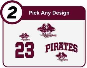 HARRISVILLE HIGH SCHOOL PIRATES Customize It Banner - Step 2 Banner