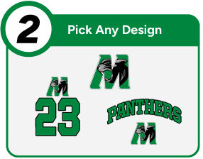 MEHLVILLE HIGH SCHOOL PANTHERS Customize It Banner - Step 2 Banner