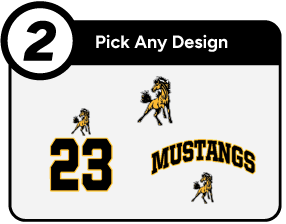 LYNCHBURG-CLAY HIGH SCHOOL MUSTANGS Customize It Banner - Step 2 Banner