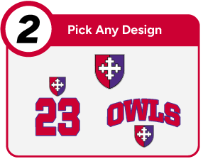 HOOSAC OWLS ONLINE STORE Customize It Banner - Step 2 Banner