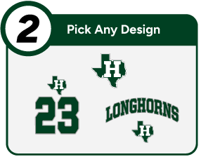 HARPER HIGH SCHOOL LONGHORNS Customize It Banner - Step 2 Banner