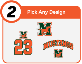 MANDARIN HIGH SCHOOL MUSTANGS Customize It Banner - Step 2 Banner