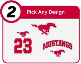 MEMORIAL HIGH SCHOOL MUSTANGS Customize It Banner - Step 2 Banner