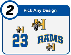HIGHLAND SCHOOL OF TECHNOLOGY RAMS Customize It Banner - Step 2 Banner