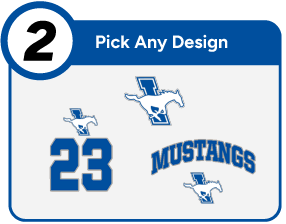 INGLESIDE HIGH SCHOOL MUSTANGS Customize It Banner - Step 2 Banner