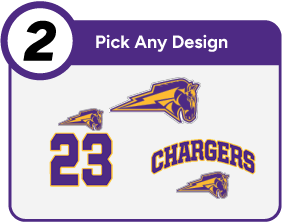 BLACKSTONE-MILLVILLE REG HIGH SCHOOL CHARGERS Customize It Banner - Step 2 Banner