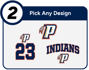 PONTIAC TOWNSHIP HIGH SCHOOL INDIANS Customize It Banner - Step 2 Banner