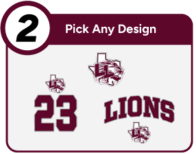 LOCKHART HIGH SCHOOL LIONS Customize It Banner - Step 2 Banner