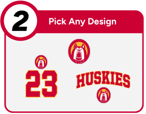 OLEAN HIGH SCHOOL HUSKIES Customize It Banner - Step 2 Banner