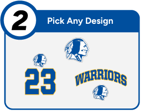 COMSEWOGUE HIGH SCHOOL WARRIORS Customize It Banner - Step 2 Banner