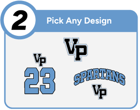 VILLA PARK HIGH SCHOOL SPARTANS Customize It Banner - Step 2 Banner