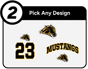 METEA VALLEY HIGH SCHOOL MUSTANGS Customize It Banner - Step 2 Banner