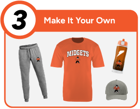 DICKINSON HIGH SCHOOL MIDGETS Customize It Banner - Step 3 Banner