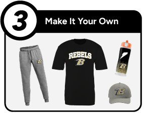 BOYLE COUNTY HIGH SCHOOL REBELS Customize It Banner - Step 3 Banner