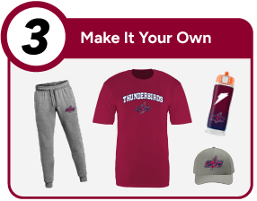PARK CROSSING HIGH SCHOOL THUNDERBIRDS Customize It Banner - Step 3 Banner