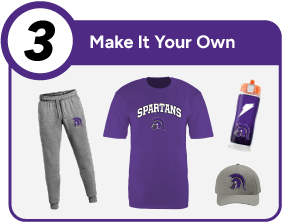 SPRING CREEK HIGH SCHOOL SPARTANS Customize It Banner - Step 3 Banner