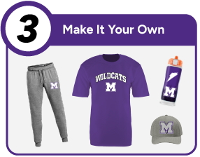 MONTEREY HIGH SCHOOL WILDCATS Customize It Banner - Step 3 Banner