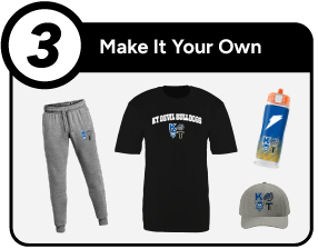 kenmore Athletics KT official sideline store Customize It Banner - Step 3 Banner