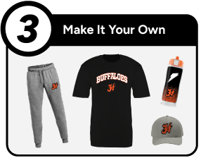HALTOM HIGH SCHOOL BUFFALOES Customize It Banner - Step 3 Banner