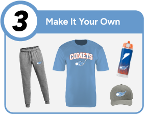 ALBANY HIGH SCHOOL COMETS Customize It Banner - Step 3 Banner