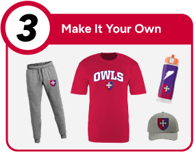 HOOSAC OWLS ONLINE STORE Customize It Banner - Step 3 Banner