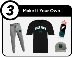 WEST PORT HIGH SCHOOL WOLF PACK Customize It Banner - Step 3 Banner