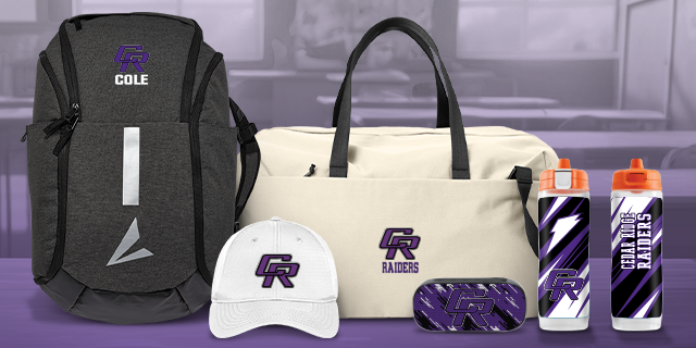 CEDAR RIDGE HIGH SCHOOL RAIDERS Secondary Marketing Banner Banner