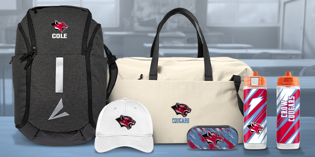 CROW HIGH SCHOOL Cougars Online Store Secondary Marketing Banner Banner