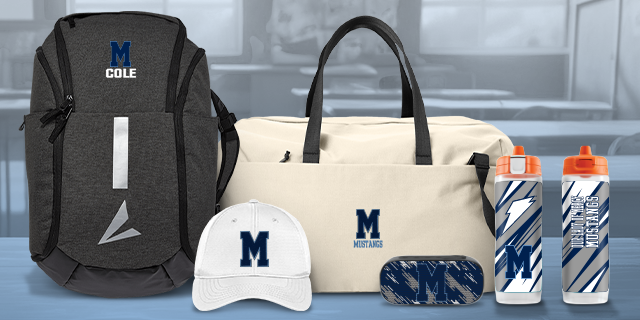 OUR LADY OF MERCY ACADEMY MUSTANGS Secondary Marketing Banner Banner