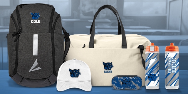 COLEMAN HIGH SCHOOL BLUECATS Secondary Marketing Banner Banner