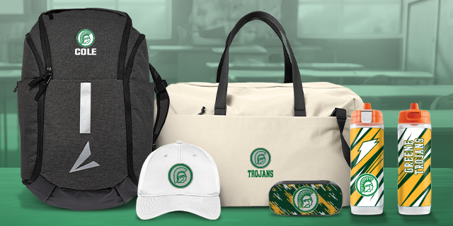 GREENE CENTRAL HIGH SCHOOL TROJANS Secondary Marketing Banner Banner
