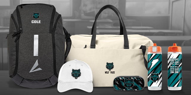 WEST PORT HIGH SCHOOL WOLF PACK Secondary Marketing Banner Banner